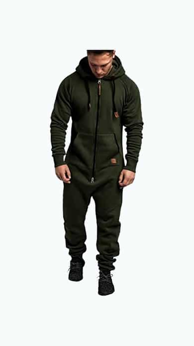 Product Image of the WUAI Onesie Men's Hooded Jumpsuit