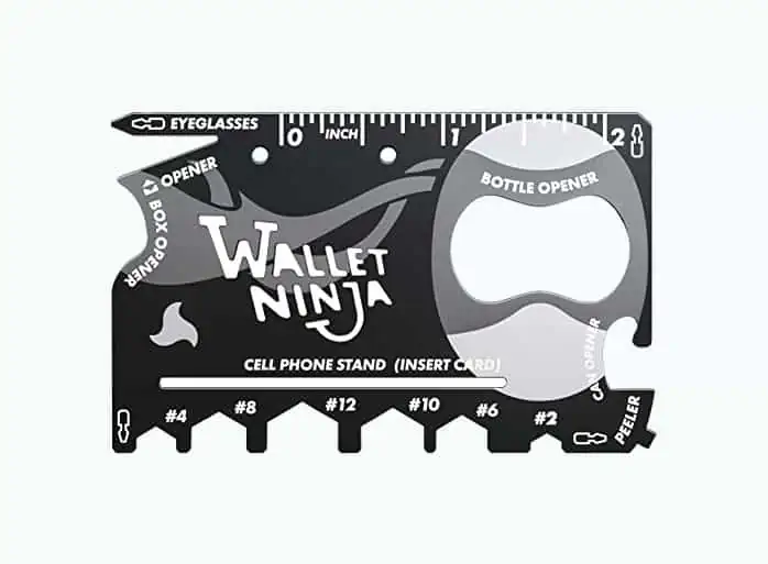 Product Image of the Wallet Ninja- 18 in 1 Credit Card Sized Multitool