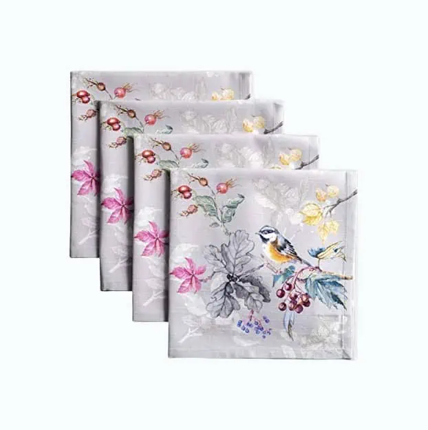 Product Image of the Watercolor Cloth Napkins Set