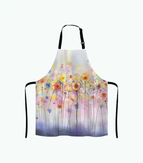 Product Image of the Watercolor Flower Apron