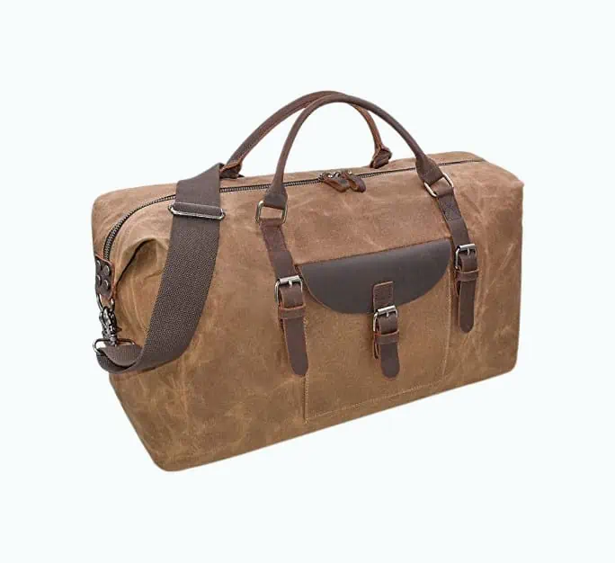 Product Image of the Waterproof Canvas & Leather Weekend Bag