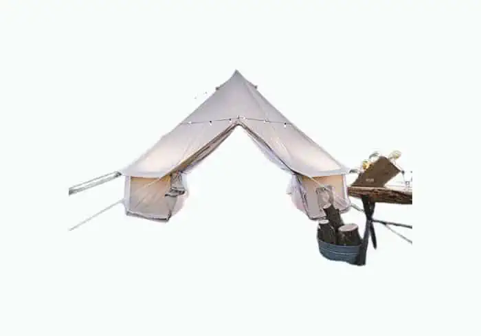 Product Image of the Waterproof Cotton Canvas Family Camping Bell Tent