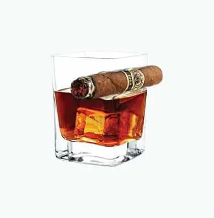 Product Image of the Whiskey Glass And Cigar Holder