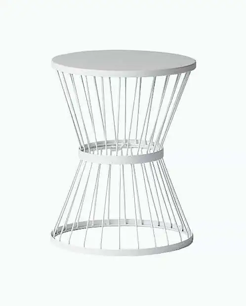 Product Image of the White Iron Side Table