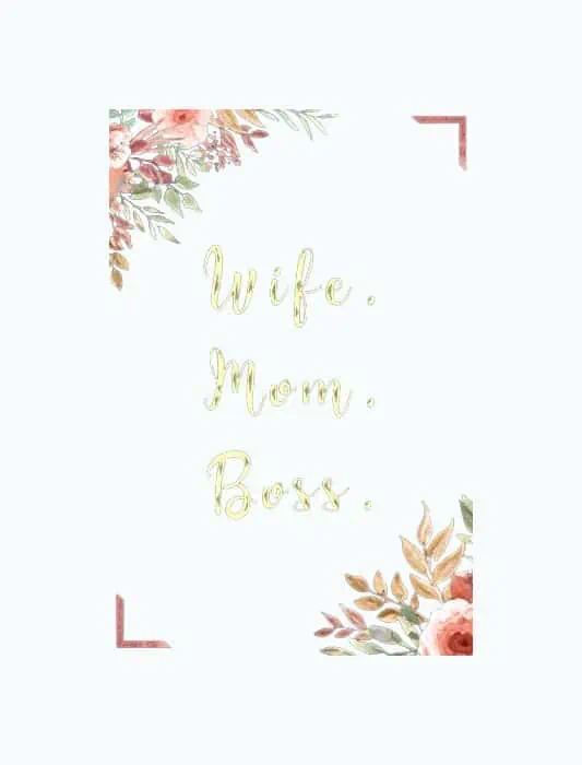 Product Image of the Wife Mom Boss Journal