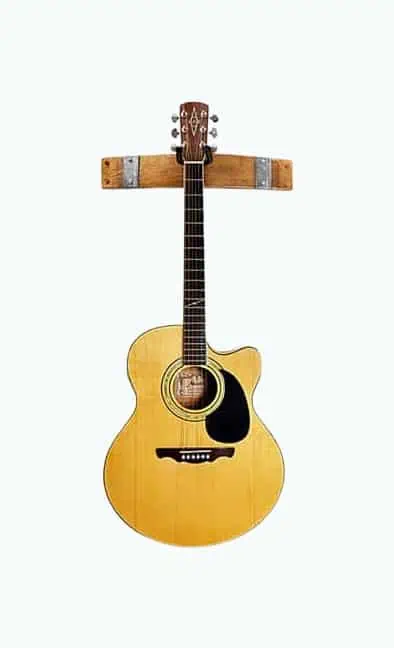 Product Image of the Wine Barrel Guitar Rack