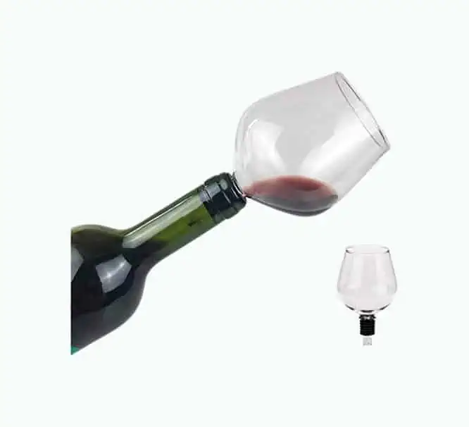 Product Image of the Wine Glass Bottle Topper