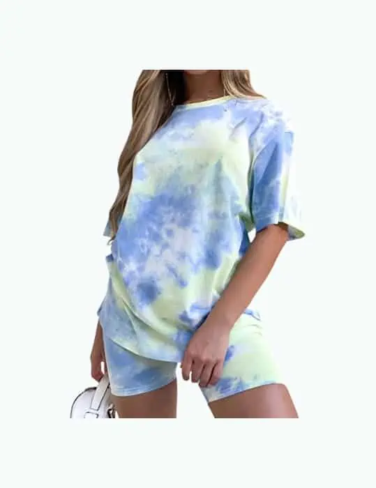 Product Image of the Women's Tie-Dye Two-Piece Set