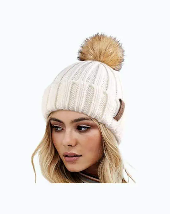 Product Image of the Women's Winter Knitted Beanie Hat