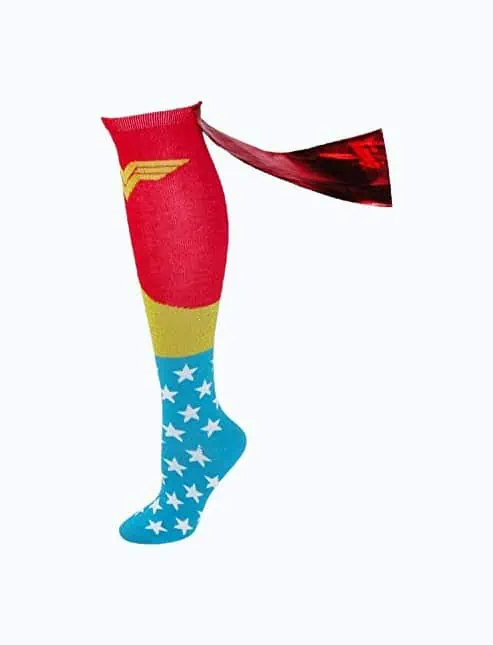 Product Image of the Wonder Woman Knee Socks