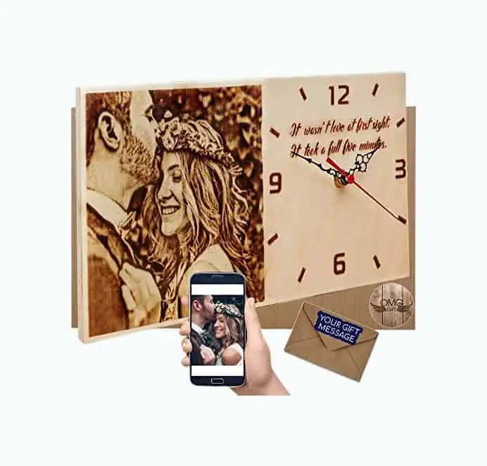 Product Image of the Wood Photo Clock