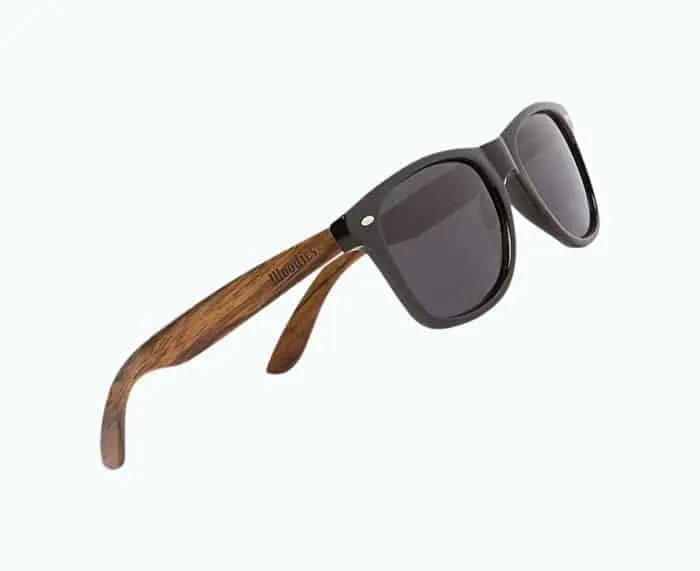 Product Image of the Wood Sunglasses with Dark Polarized Lenses