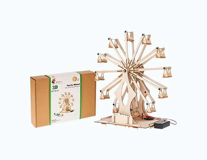 Product Image of the Wooden Ferris Wheel DIY Model Kits