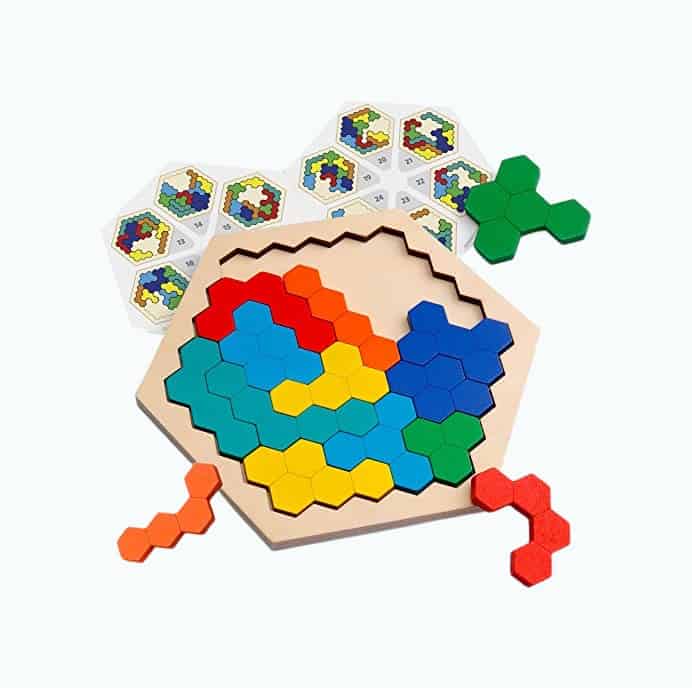 Product Image of the Wooden Hexagon Puzzle