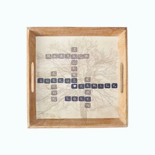 Product Image of the Words With Family Serving Tray