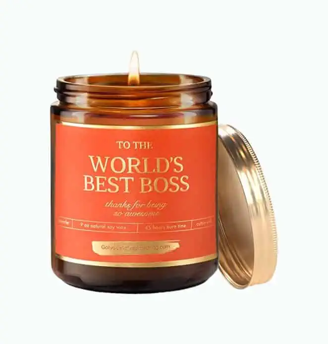 Product Image of the World’s Best Boss Gifts - 9oz Lavender Soy Candle 