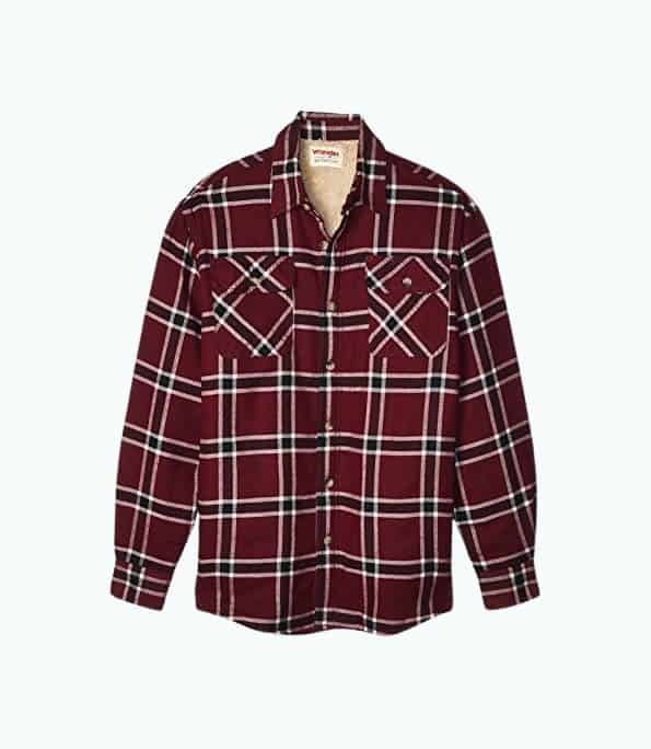 Product Image of the Wrangler Long Sleeve Sherpa Lined Shirt