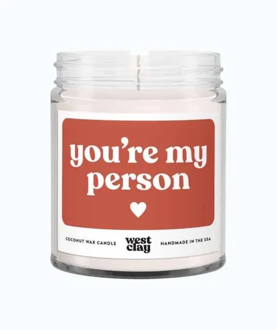 Product Image of the You’re My Person Candle