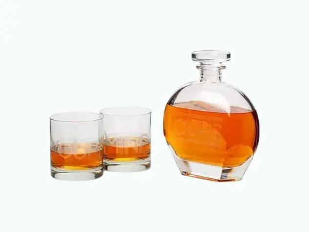 Product Image of the Yours Mine & Ours Engraved Decanter Set