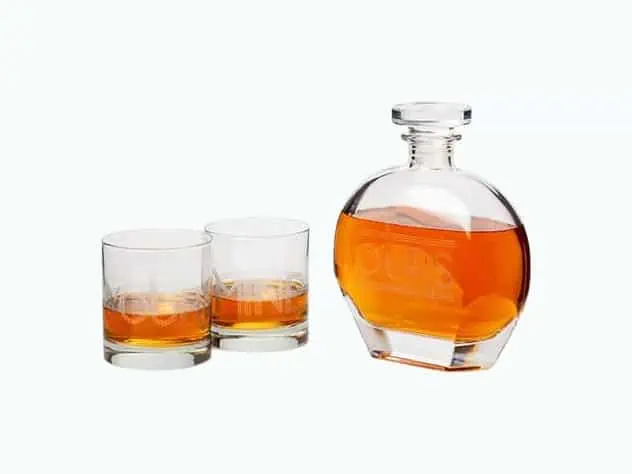 Product Image of the Yours, Mine, and Ours Engraved Decanter Set