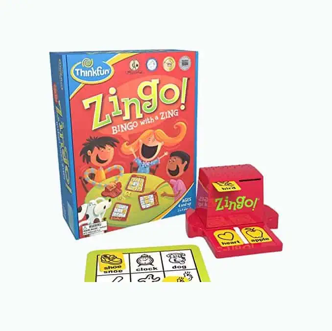 Product Image of the Zingo Bingo Award Winning Preschool Game for Pre-Readers and Early Readers