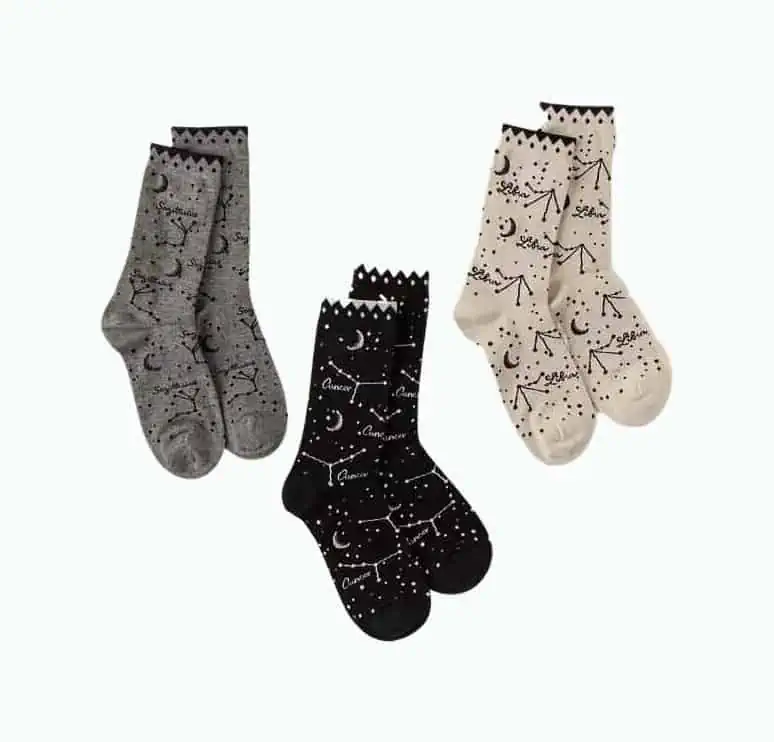 Product Image of the Zodiac Star Sign Socks